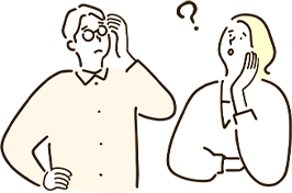 悩む人のイラスト